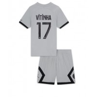 Fotbalové Dres Paris Saint-Germain Vitinha Ferreira #17 Dětské Venkovní 2022-23 Krátký Rukáv (+ trenýrky)